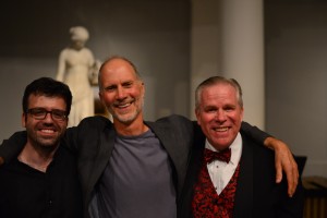 From left to right: conductor Oriol Sans, composer John Luther Adams, conductor Jerry Blackstone (photo credit: Patrick Harlin)