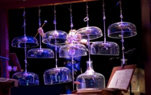 Helen Bledsoe with Cloud Chamber Bowls by Astrid Ackermann